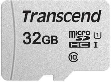 Atminties kortelė su adapteriu Transcend microSDHC USD300S 32GB CL10 UHS-I iki 95MB/S