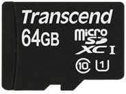 Atminties kortelė TRANSCEND 64GB Micro SDXC Class10 UHS-1 su adapteriu