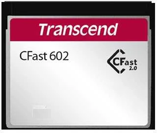 Transcend CFast 2.0 atminties kortelė iš priekio