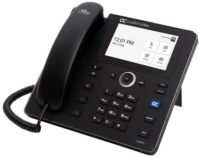 Telefonas AudioCodes Teams C455HD IP telefonas Poe Gbe