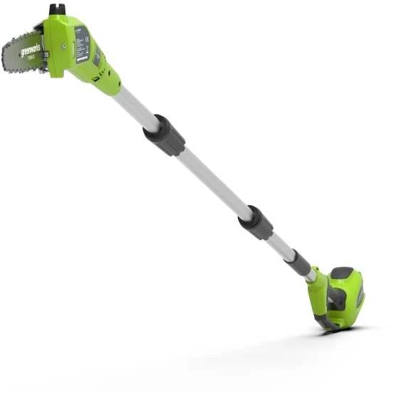 Grandininis pjūklas Aukštapjovė Greenworks G24PS20K2; 24 V; 1x2,0 Ah akum.