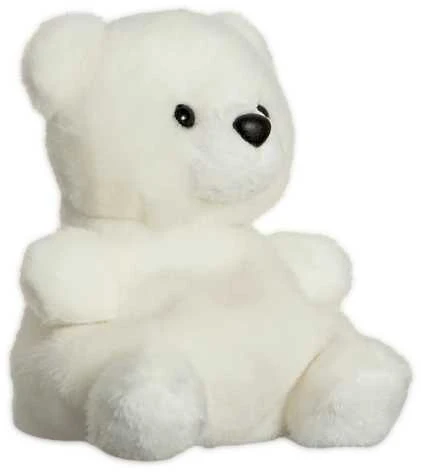AURORA PALM PALS Pliušinis poliarinis lokys, 12 cm