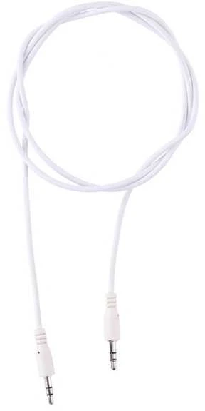 Baltas 3,5 mm AUX garso kabelis 1,2 m