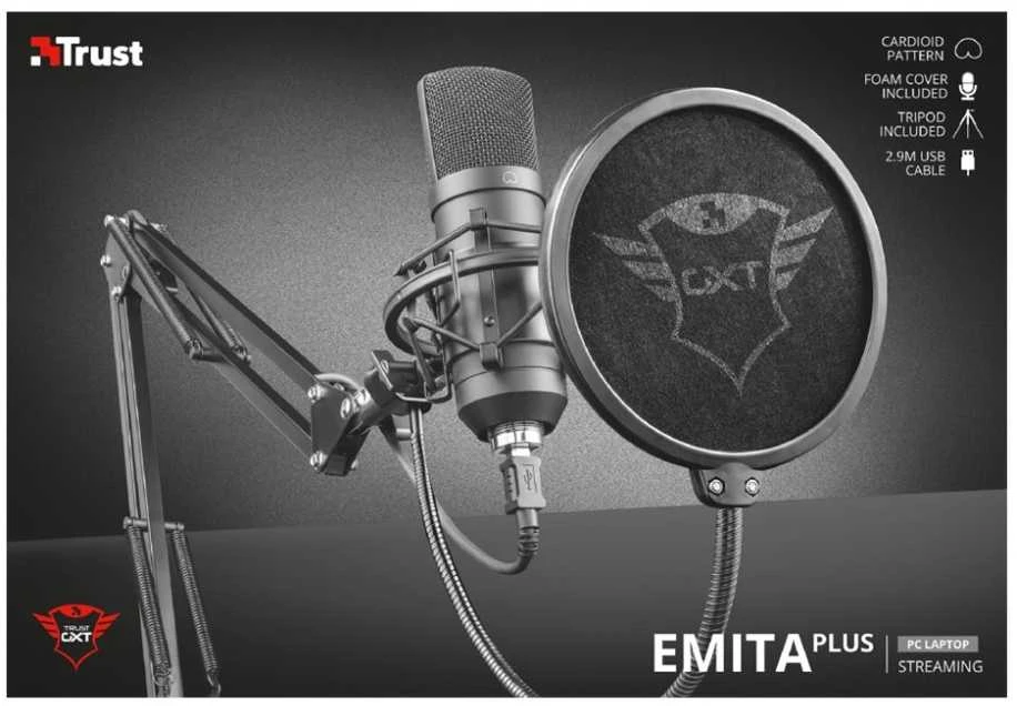 Mikrofonas Trust Emita Plus 22400