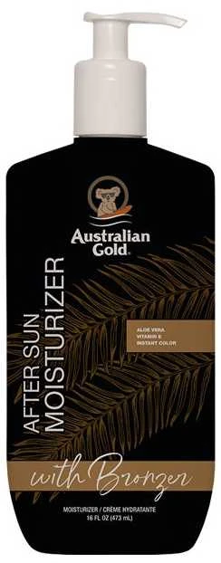 Australian Gold After Sun Moisturizer With Bronzer Drėkinantis kūno losjonas po deginimosi su bronzantais, 473 ml
