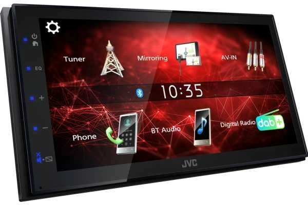 Automagnetola JVC, KW-M27DBT 2-DIN AV grotuvas su 6.8" ekranu, Bluetooth