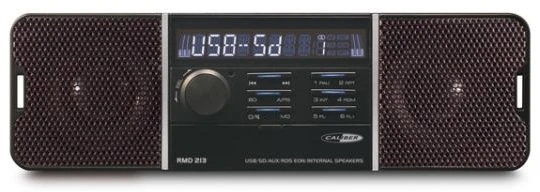 Automagnetola Caliber RMD213 1-DIN su įmontuotais garsiakalbiais