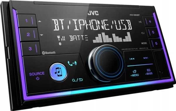 Automagnetola JVC KW-X850BT 2-DIN USB MP3 magnetola su AUX ir Bluetooth