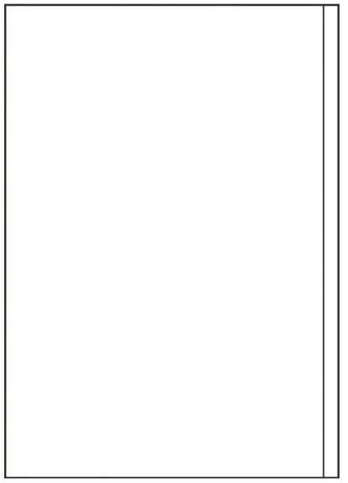 Lipnios etiketės Avery Zweckform, A4, 200x297mm, 1 etiketė lape, su rėmeliu, 100 lapų, baltos spalvos