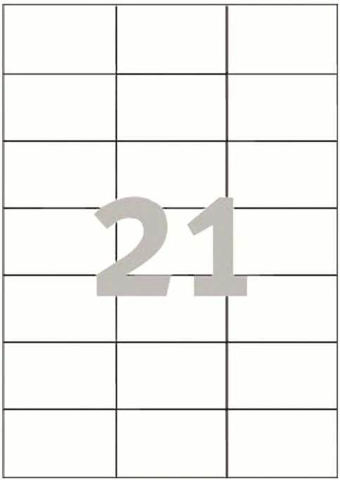 Etiketė - Avery Zweckform 3652 70x42.3mm A4 Balta