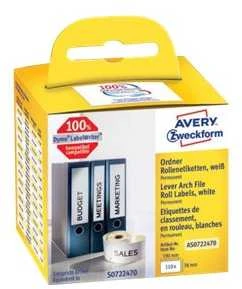 Avery Zweckform ETYK.ZF UNIWERSAL.NA ROLI 190X38 110 ETY – AS0722470