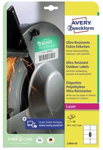 Avery Zweckform LABELSZF 7914 99,1X67,7 10 ARK. LAUKO ETIKETĖ - 7914-10