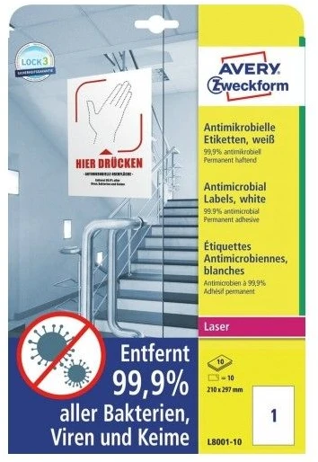 Avery Zweckform AVERY Label L8001 210x297 (L8001-10)