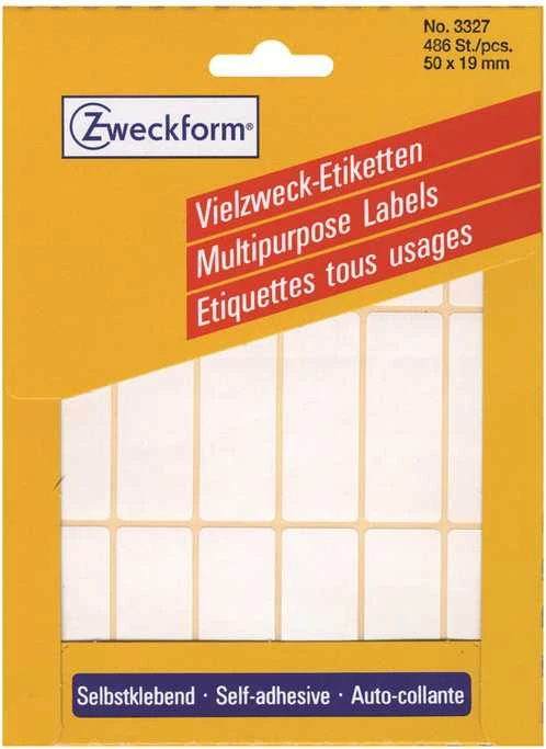 Avery Mini lapinės etiketės rašymui ranka, 50 x 19 mm, balta, 486 vnt