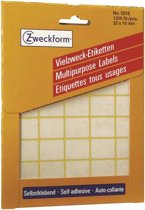 Avery Mini lapinės etiketės rašymui ranka, 22 x 18mm, balta, 1200 vnt