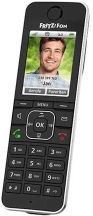 AVM Fon FRITZ! C6 DECT telefonas Skambintojo ID Juoda