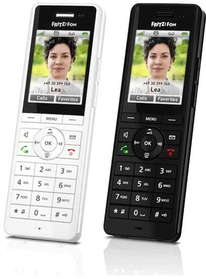 AVM Fon FRITZ! X6 DECT telefonas Skambintojo ID Juoda