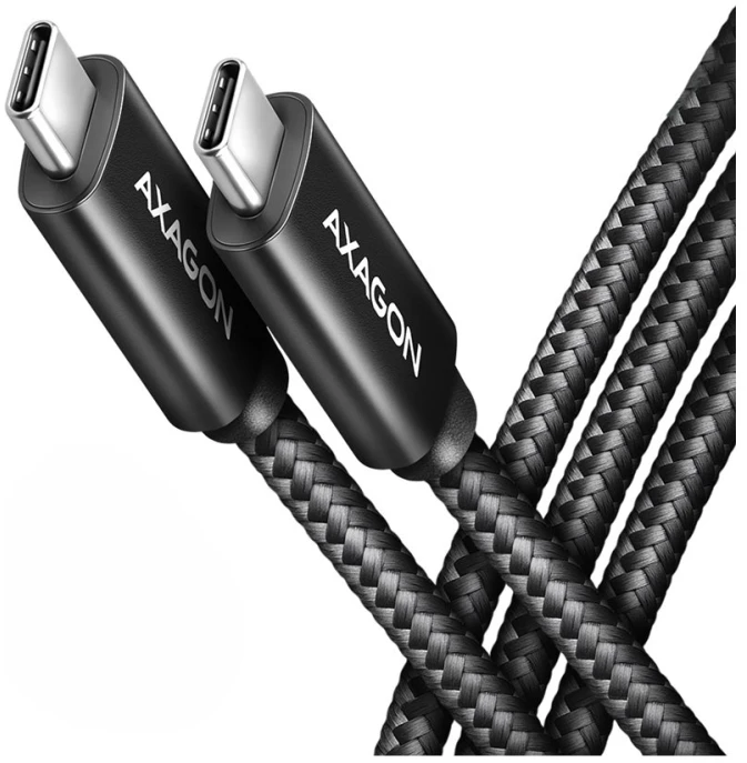 AXAGON | Duomenų ir įkrovimo USB 480 Mbps laidas, 1,5 m | BUCM2-CM15AB | USB-C į USB-C