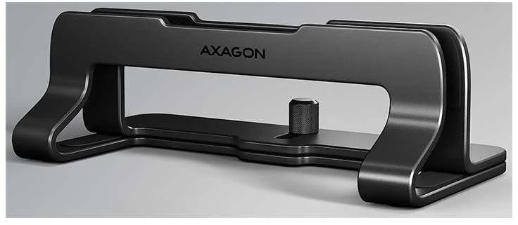 AXAGON STND-VB Vertical Nešiojamas kompiuteris Stand, adjustable width, aliuminio – juodas