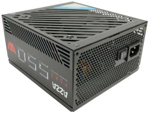 AZA Azza PSAZ-550W maitinimo blokas 20+4 pin ATX ATX Juoda