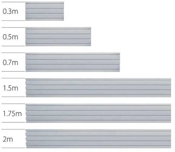 Laikiklis B-Tech Horizontalus monitoriaus tvirtinimo bėgelis 175 cm (BT8390-175/B)