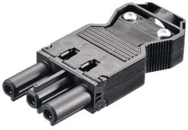 Bachmann Bachmann Gerätestecker mit Schraubanschluss, GST18i3, juodas - 375.504