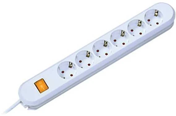 Bachmann lizdų juosta SMART 6 krypčių, balta 3,0 m, su jungikliu