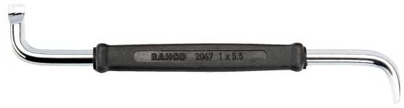 Bahco dvigubi kampiniai raktai varžtams su išpjovomis, 150 mm