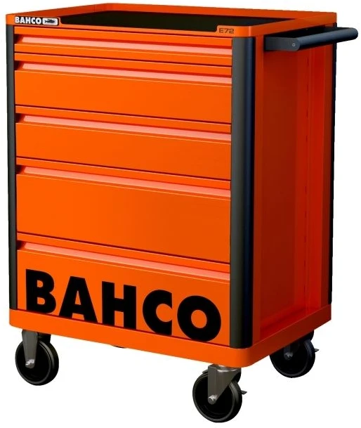 Bahco E72 1472K5BLACK įrankių vežimėlis 26'' 5 stalčiai, juodas