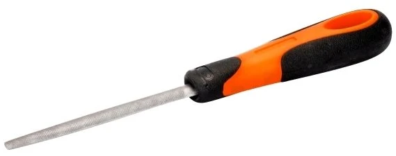 Dildė metalui Bahco ERGO™, pusapvalė 8" 200mm, stambi