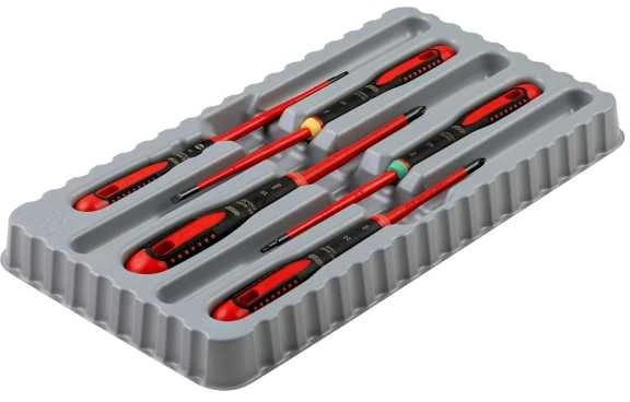 ERGO™ Slim VDE izoliuotų atsuktuvų rinkinys su 3 komponentų rankena – 5 vnt., Bahco