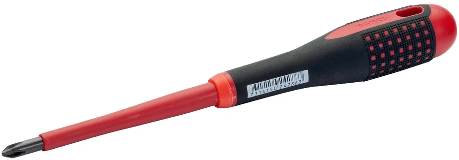 Bahco Izoliuotas atsuktuvas ERGO™ Phillips PH2x100mm 1000V VDE