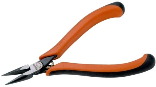 Bahco Replės smailia nosele, 9 mm, 2,44 cm, 6,8 mm, polipropilenas (PP), termoplastas, juodos, oranžinės, 135 mm