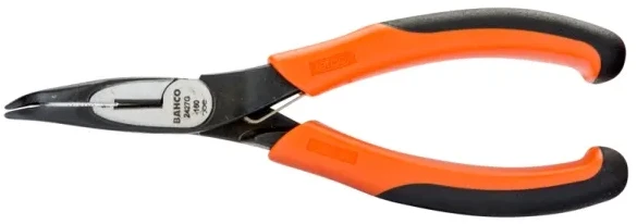 Bahco Replės smailia nosele, sulenktu galu 45°, 1,62 cm, 7,3 cm, 8,5 mm, plienas, polipropilenas (PP), juoda, oranžinė
