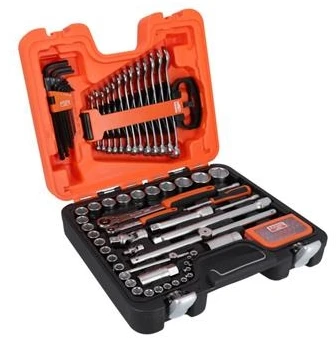 Bahco Galvų 4-32mm, priedų ir raktų 7-19mm komplektas 1/2"+1/4" 95 vnt