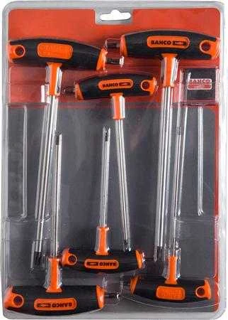 Bahco T-formos HEX raktų rinkinys, 6vnt, 3-4-5-8-10mm