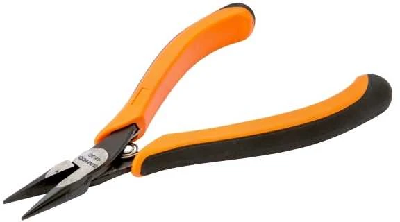 Bahco Replės smailia nosele, 9 mm, 2,44 cm, 6,8 mm, polipropilenas (PP), termoplastas, juodos, oranžinės, 135 mm