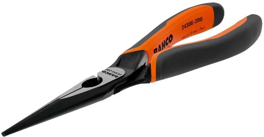 ilgos pusapvalės replės 200 mm, Bahco [2430 G-200 IP]