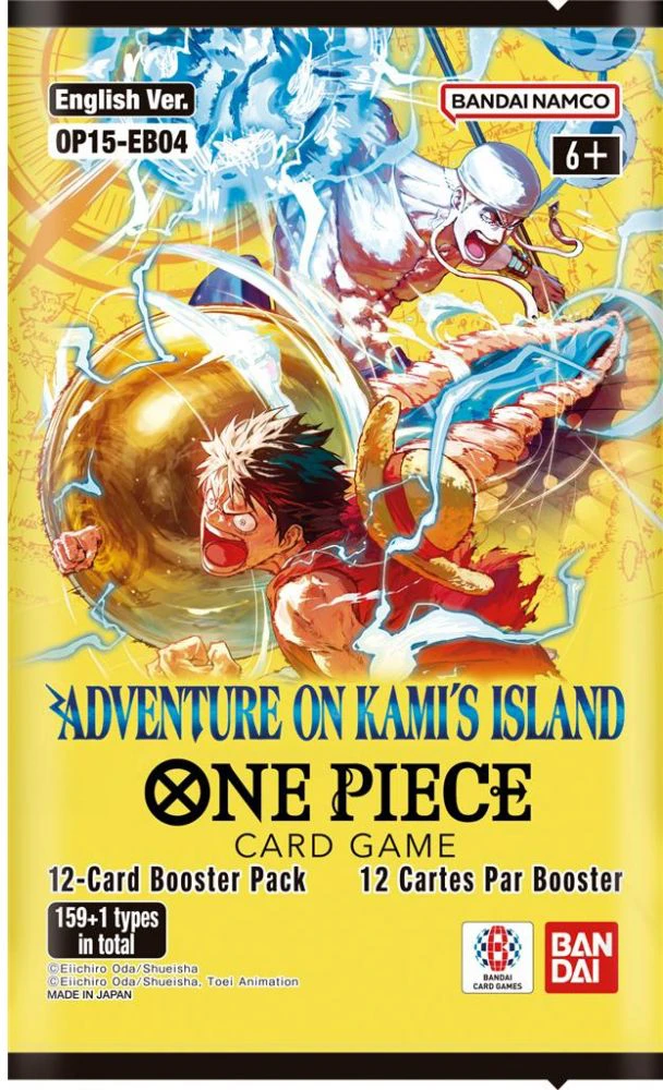 „Bandai Tcg One Piece“ kortų žaidimo nuotykis KAMI salos stiprintuve OP15