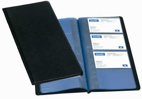 Laikiklis Bantex Bantex 100206512, Juodas, Mėlyna, PVC, 96 cards, 255 mm, 120 mm