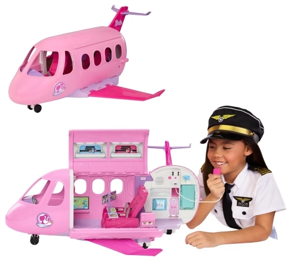 Samolot Barbie Dream Land Dream Plane dla lalek Barbie su garsais