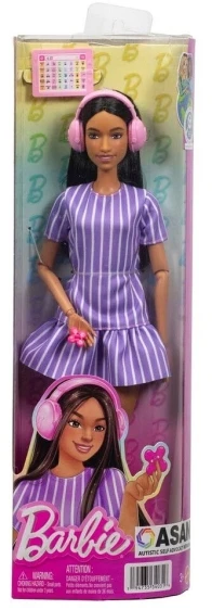Autistiška lėlė Mattel Barbie Fashionistas #245, su aksesuarais