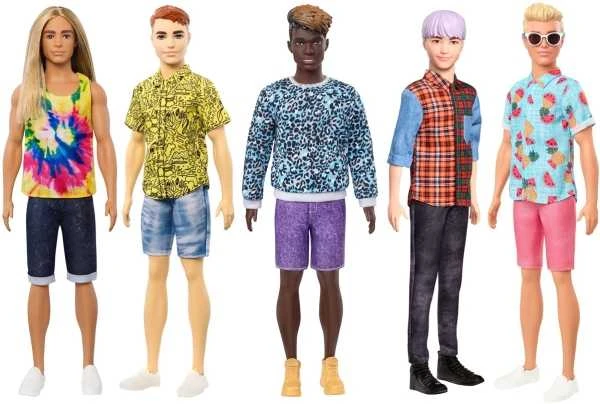 Mattel BARBIE Fashionistas lėlė Kenas, 3 asort, DWK44
