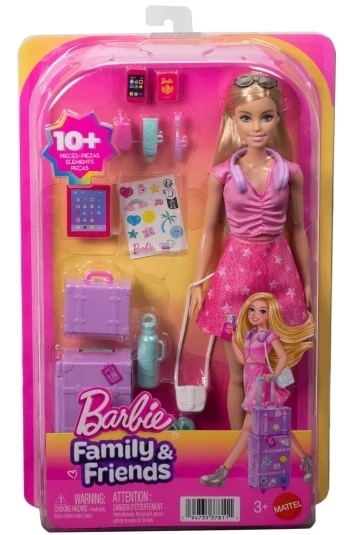 Mattel BARBIE MALIBU lėlė keliautoja (JMJ47)