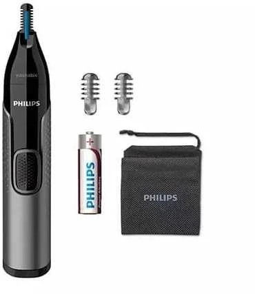 Philips series 3000 Patogi nosies, ausų ir antakių kirpimo mašinėlė NT3650/16 100 % atspari vandeniui, dvipusė apsaugos sistema