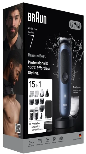 Barzdaskutė AIO7580 Braun Kirpimo Rinkinys Viskas Viename 15in1