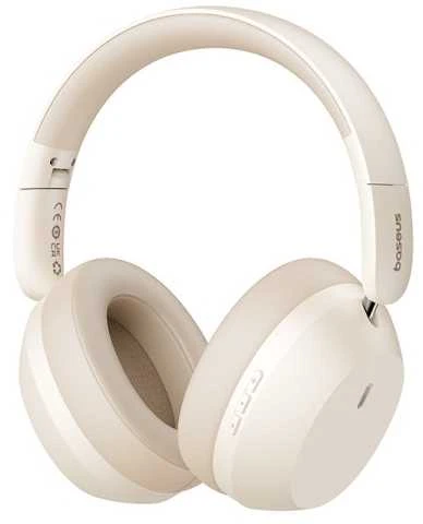 Baseus Belaidės Bluetooth 5.3 ausinės Bass 35 Max su mikrofonu, pilkos