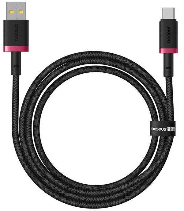 Baseus Dura USB Type A to Type C 60 W fast charging cable 1 m Juodas, Raudona