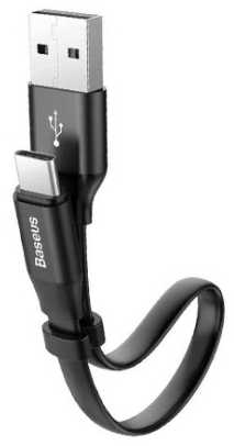 Baseus CATMBJ-01 Nimble USB-C Portable kabelis 23cm juodos spalvos
