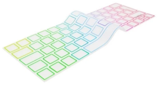 Baseus „Philbert“ klaviatūros dangtelis, skirtas „MacBook Air 2018“ – skaidrus / vaivorykštė